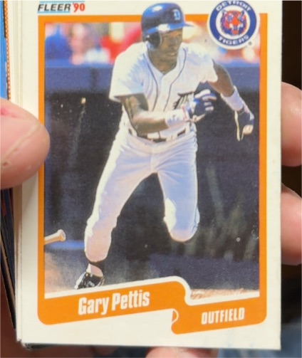 1990 Fleer #612 Gary Pettis — front