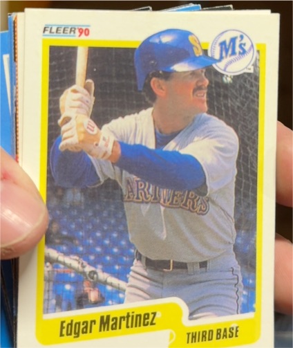 1990 Fleer #520 Edgar Martinez — front