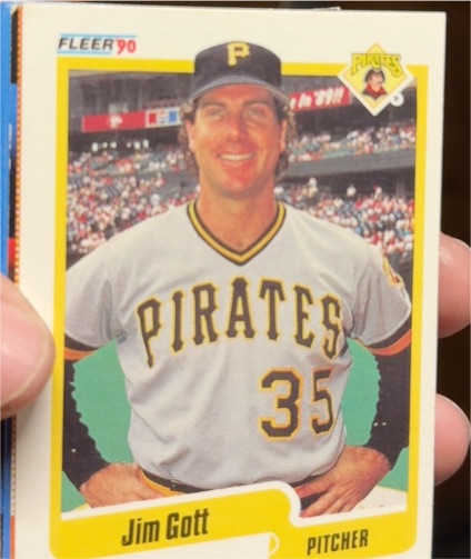 1990 Fleer #466 Jim Gott — front