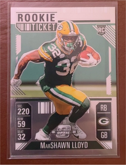 2024 Panini Contenders Optic #87 MarShawn Lloyd Rookie Ticket — front