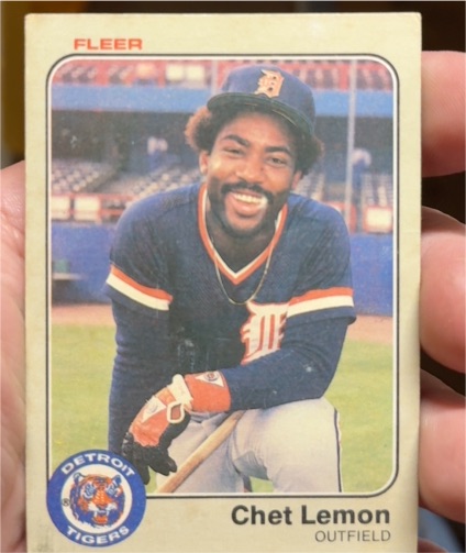 1983 Fleer #335 Chet Lemon — front