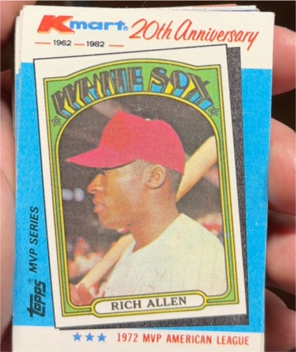 1982 Topps Kmart 20th Anniversary #21 Rich Allen — front