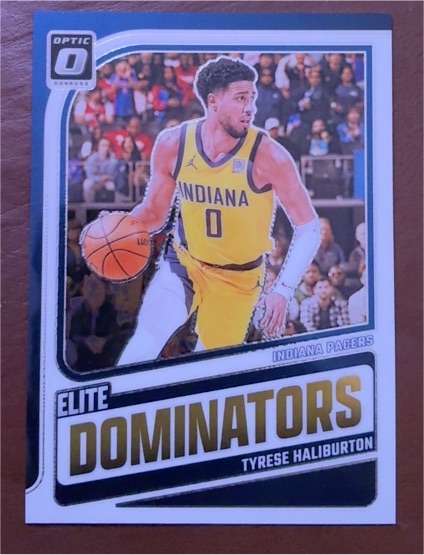 2024-25 Panini Donruss Optic #9 Tyrese Haliburton Elite Dominators — front