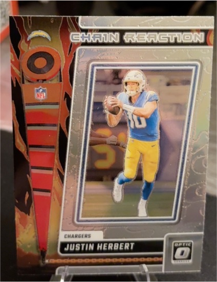 2023 Panini Donruss Optic Chain Reaction #CR-JT Justin Herbert — front