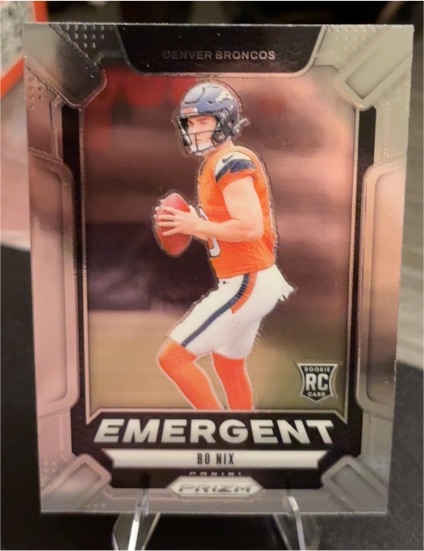 2024 Panini Prizm #3 Bo Nix Emergent Rookie — front