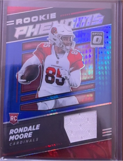2021 Donruss Optic #RP-17 Rondale Moore Rookie Phenoms Blue Hyper Patch — front