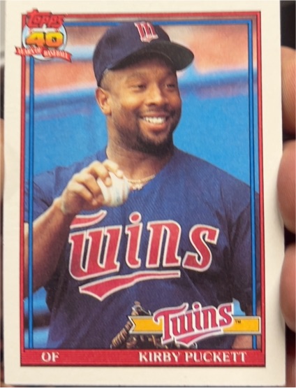 1991 Topps #300 Kirby Puckett — front