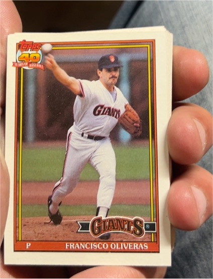 1991 Topps #52 Francisco Oliveras — front