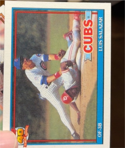 1991 Topps #614 Luis Salazar — front