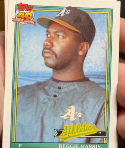 1991 Topps #177 Reggie Harris — front