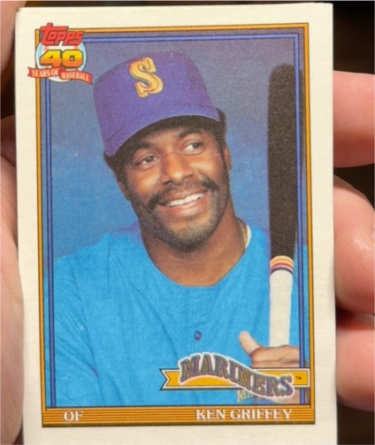 1991 Topps #465 Ken Griffey Sr. Seattle Mariners — front