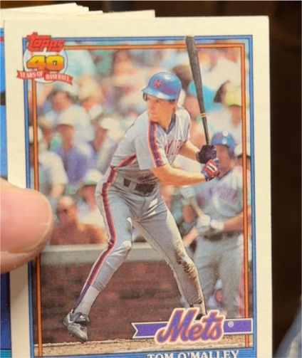 1991 Topps #250 Tom O'Malley — front