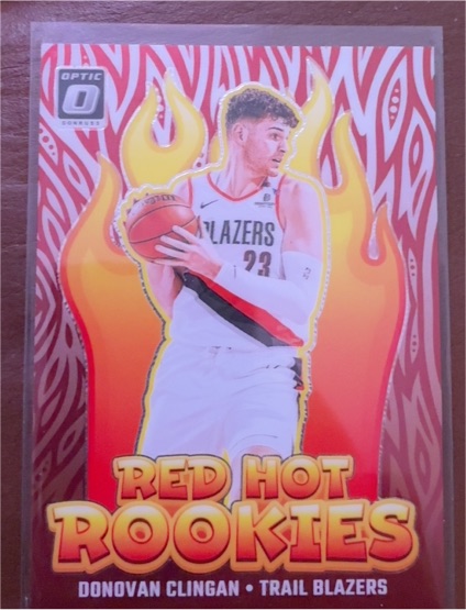 2024-25 Panini Donruss Optic #15 Donovan Clingan Red Hot Rookies — front