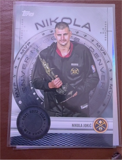 2025-26 Topps Basketball MVP Vault #MVP-1 Nikola Jokic — front