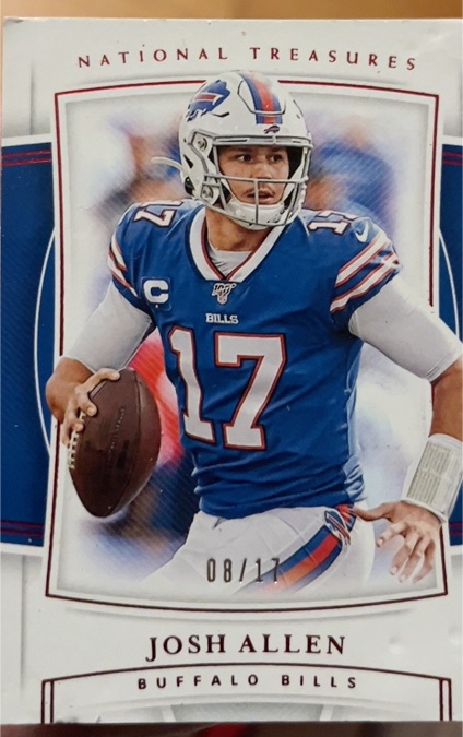 2019 Panini National Treasures Football #21 Josh Allen — front