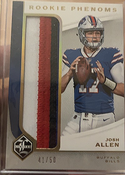 2018 Panini Limited Rookie Phenoms #41/50 Josh Allen — front
