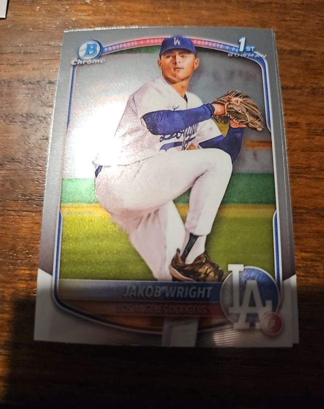 2025 Bowman Chrome Prospects #BCP-143 Jakob Wright — front