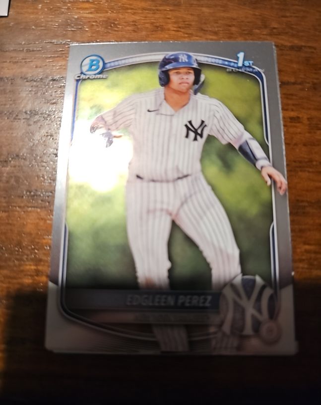 2025 Bowman Chrome #BCP-80 Edgleen Perez — front