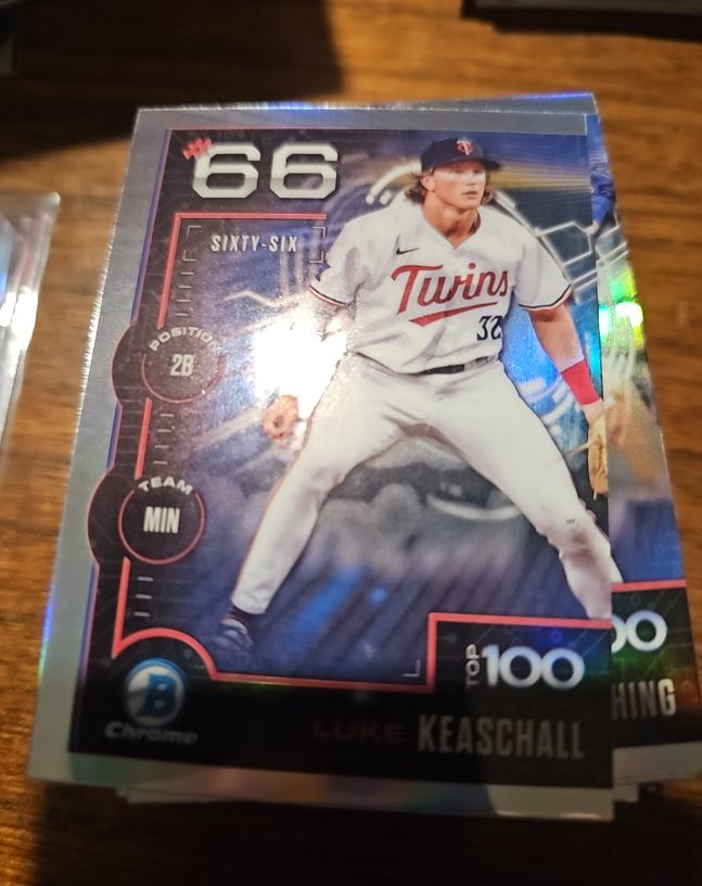 2025 Bowman Chrome #BTP-66 Luke Keaschall — front