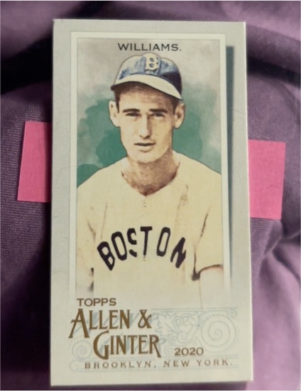 2020 Topps Allen & Ginter #21 Ted Williams — front