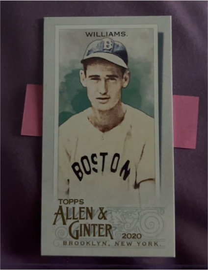 2020 Topps Allen & Ginter #21 Ted Williams — front