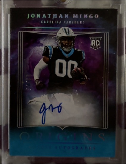 2023 Panini Origins #RAJMI Jonathan Mingo Rookie Autographs — front