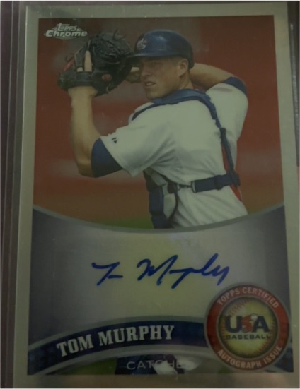 2011 Topps Chrome Tom Murphy USA Baseball Autograph — front