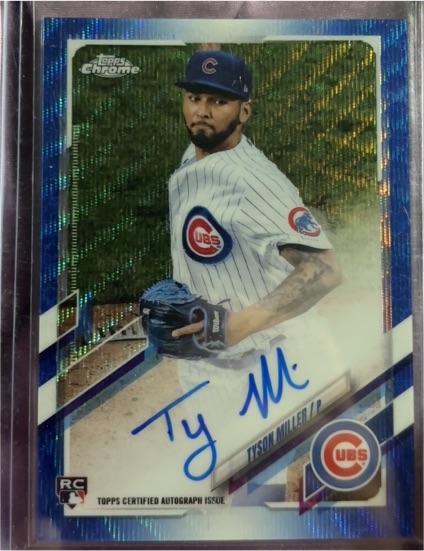 2021 Topps Chrome Rookie Autographs #RA-TMI Tyson Miller — front