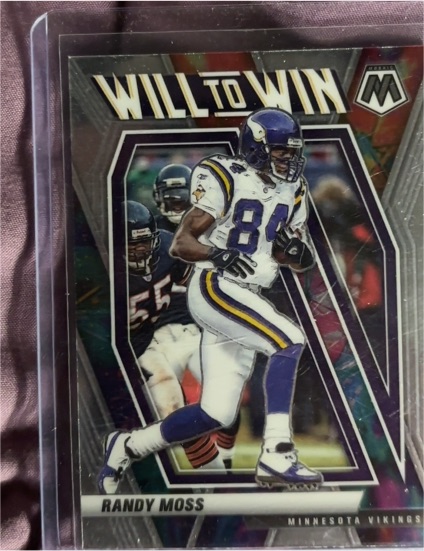 2021 Panini Mosaic #WW-19 Randy Moss Will To Win — front