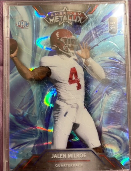 2023 Wild Card American Metallix Jalen Milroe — front