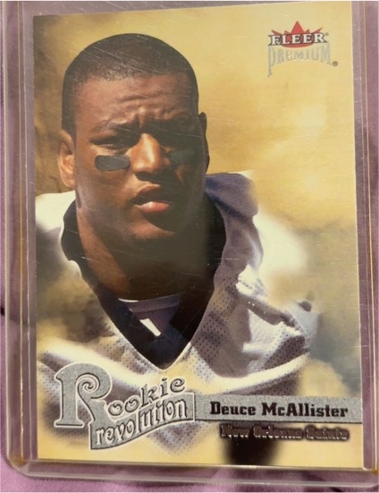 2001 Fleer Premium #RR1 Deuce McAllister Rookie Revolution — front