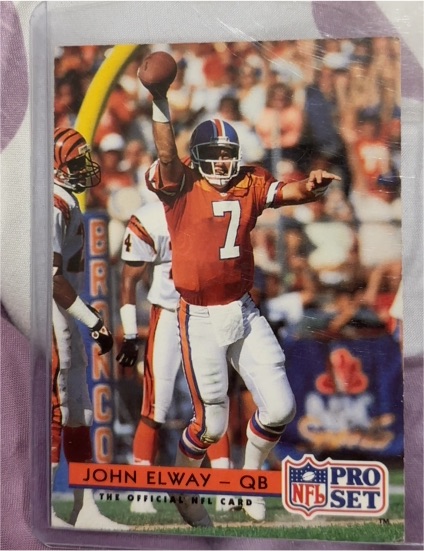 1992 Pro Set #155 John Elway — front