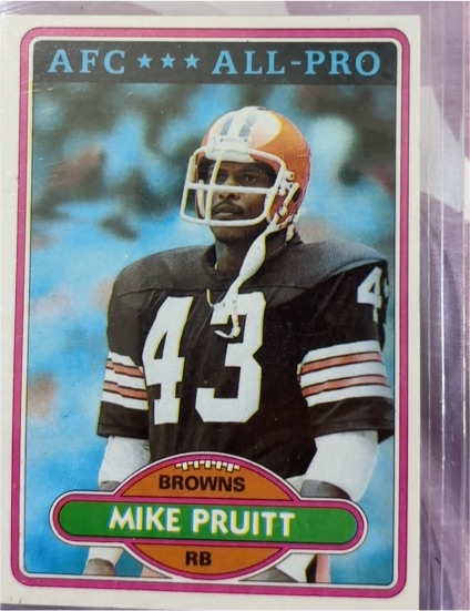 1980 Topps #478 Mike Pruitt Cleveland Browns — front