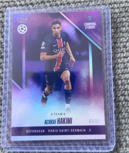 2024-25 Topps PSG Champions D'Europe #41 Achraf Hakimi — front
