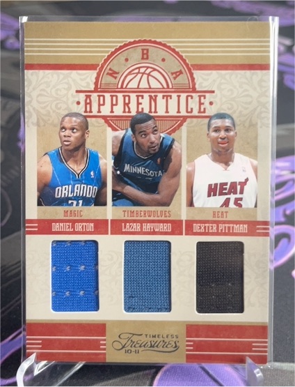 2010-11 Panini Timeless Treasures NBA Apprentice #10 Daniel Orton Lazar Hayward Dexter Pittman — front