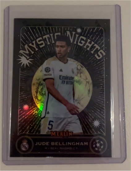 2023-24 Topps Merlin UEFA Club Competitions Mystic Nights #MN-1 Jude Bellingham — front