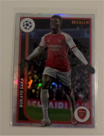 2023-24 Topps Merlin UEFA #11 Bukayo Saka — front