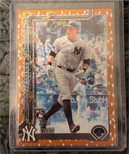 2025 Topps Holiday #H8 Ben Rice — front