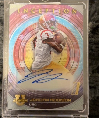 2022 Bowman Inception University #BIA-JAN Jordan Addison — front