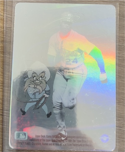 1991 Upper Deck Looney Tunes Hologram #NNO Ken Griffey Jr. — front