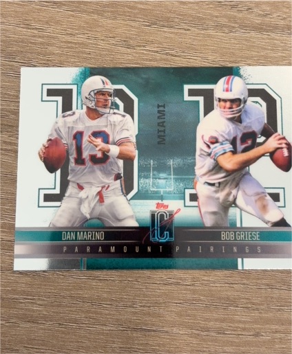 2024 Topps Signature Class Paramount Pairings #PP-11 Dan Marino Bob Griese — front