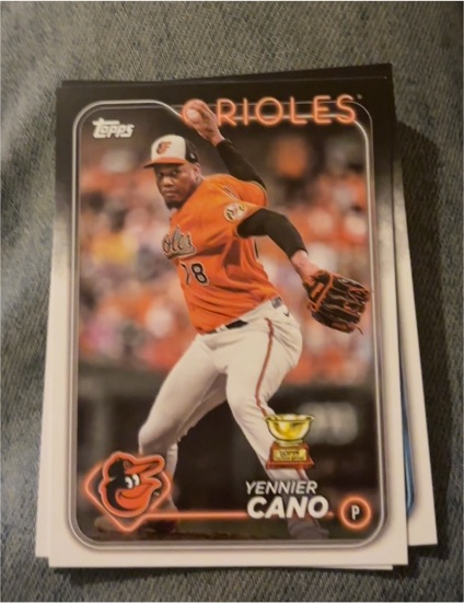 2024 Topps Series 1 #158 Yennier Cano Rookie Cup Baltimore Orioles — front