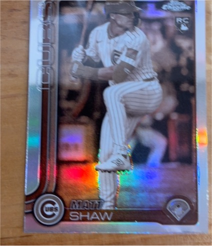 2025 Topps Chrome #219 Matt Shaw — front