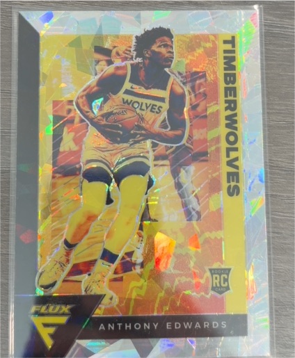 2020-21 Panini Flux #202 Anthony Edwards Rookie Card — front