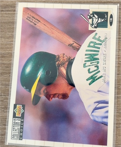 1994 Collector's Choice #525 Mark McGwire — front