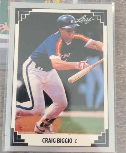 1991 Leaf #12 Craig Biggio — front
