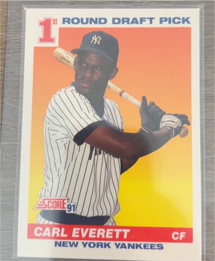 1991 Score #386 Carl Everett — front