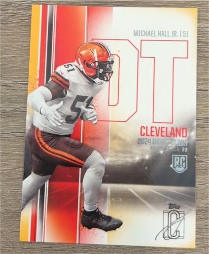 2024 Topps Signature Class #93 Michael Hall Jr. — front