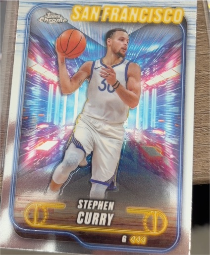 2024-25 Topps Chrome #187 Stephen Curry — front