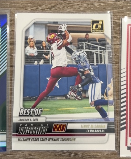 2025 Donruss Panini Instant #INS-TMN Terry McLaurin — front